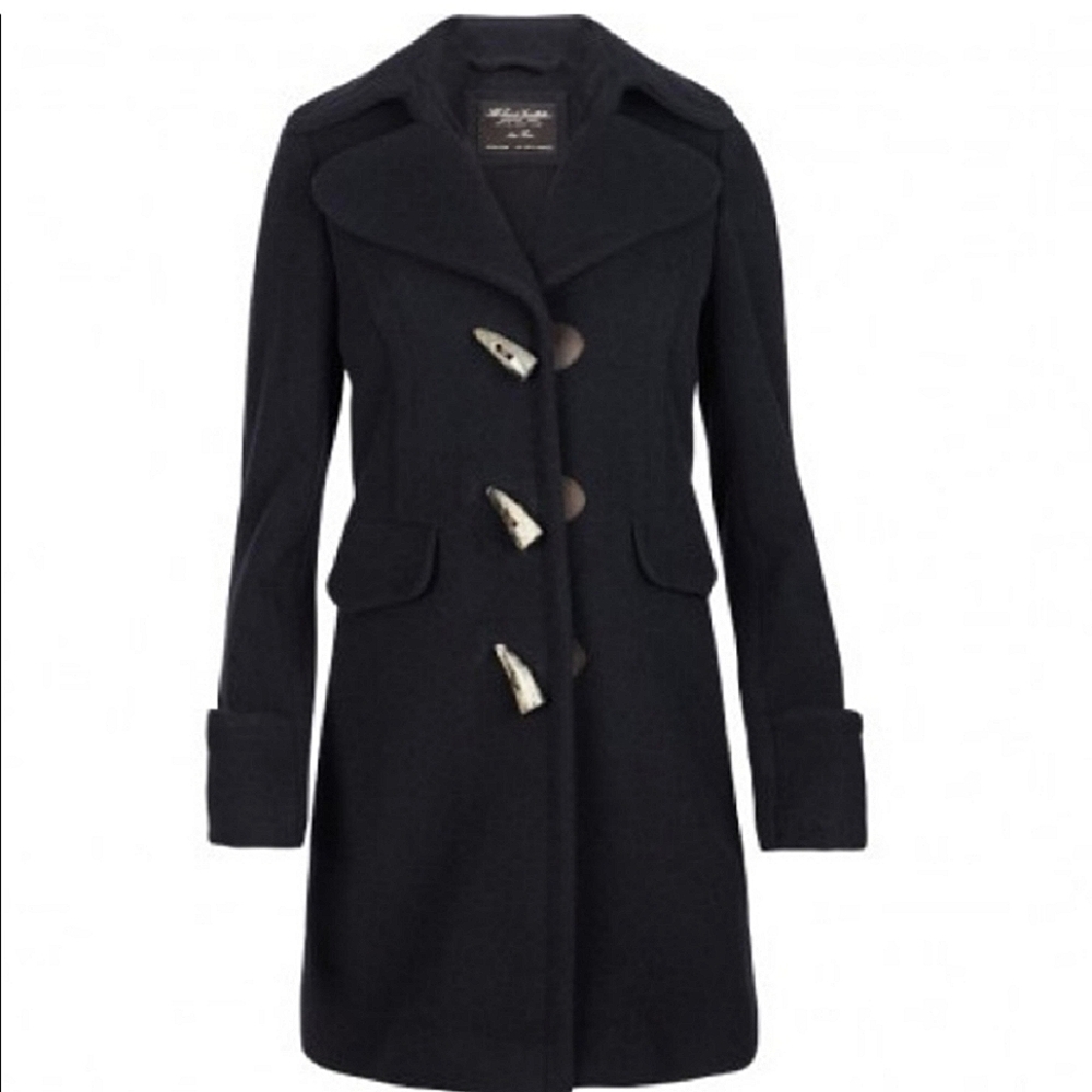ALLSAINTS Queensbury Felt Wool Alpaca Coat